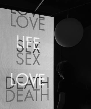 LOVE/SEX/DEATH/MONEY/LIFE installation dumb type